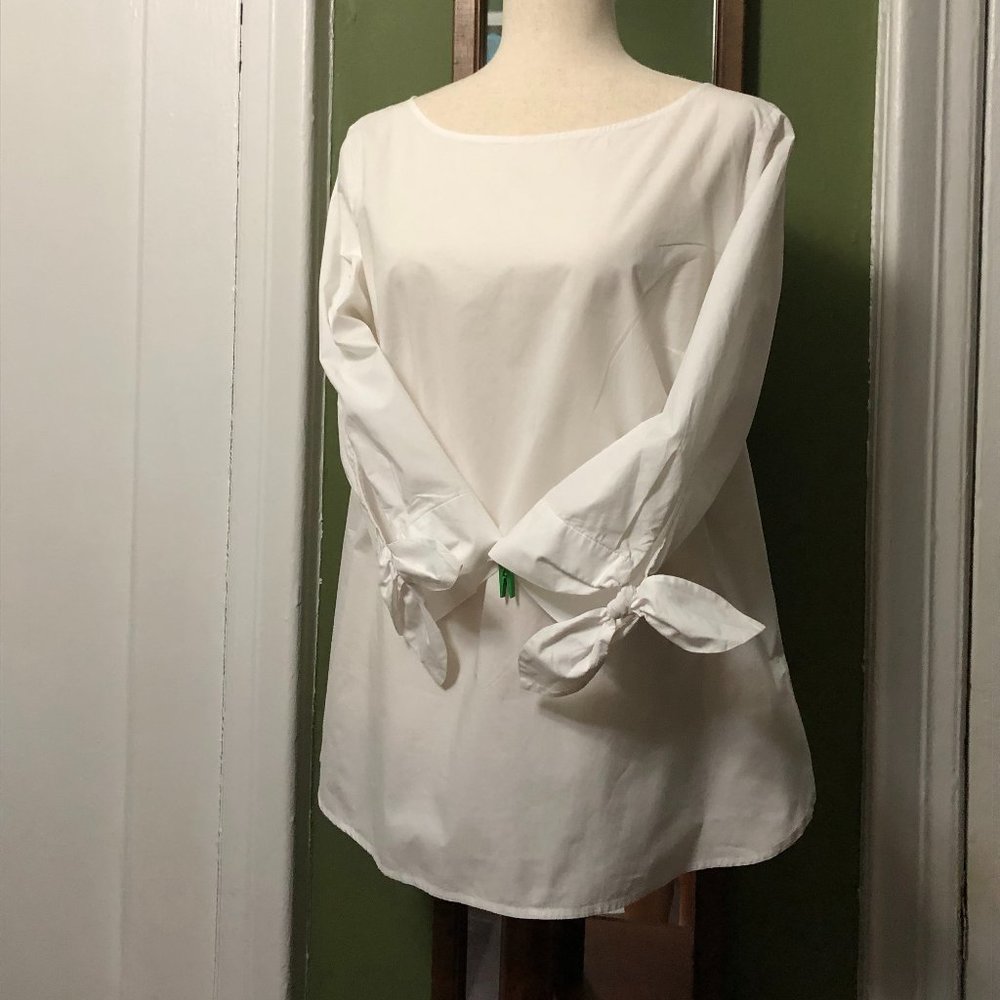 Talbots Tunic Size Medium White - image 5
